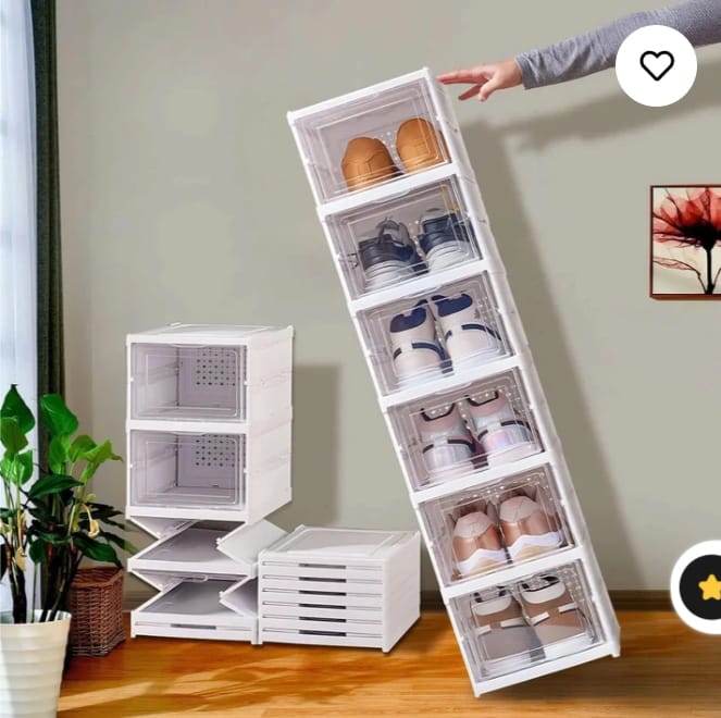 Zapatero y Organizador Plegable de 6 Niveles